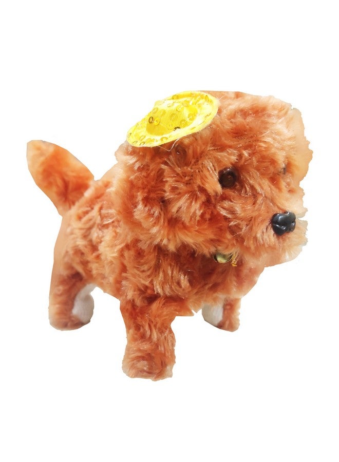 vGRASSP VGRASSP Fluffy Fantastic Walking Puppy Toy for Kids - Cap Dog with Light in Eyes and Cute Puppy Sound - Adorable, Safe and Soft Toy - Color and Design As Per Stock  - Image 1