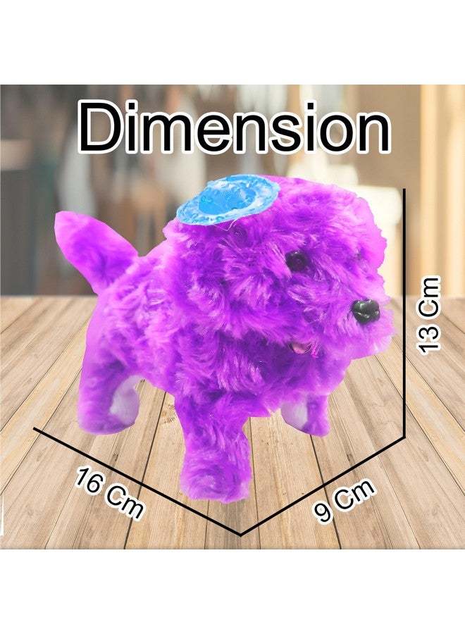 vGRASSP VGRASSP Fluffy Fantastic Walking Puppy Toy for Kids - Cap Dog with Light in Eyes and Cute Puppy Sound - Adorable, Safe and Soft Toy - Color and Design As Per Stock  - Image 3