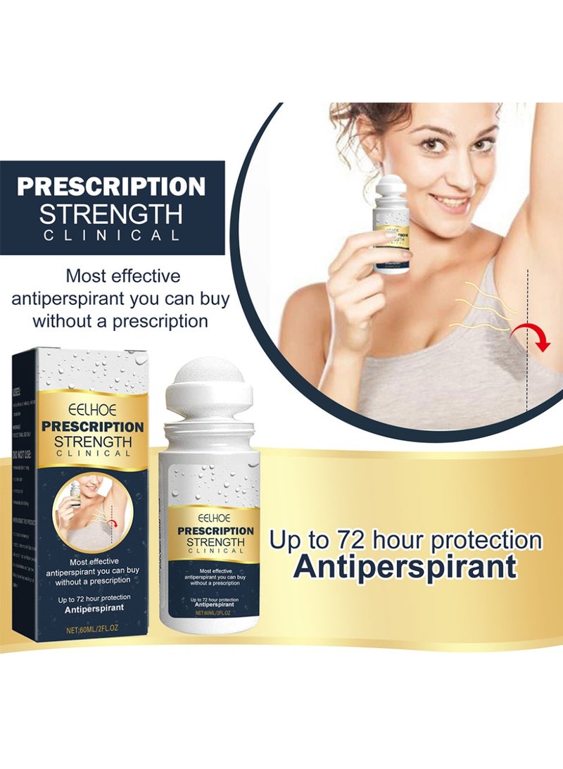 EELHOE Prescription Strength Clinical, for Clothing Sweating Comfortable Unflavored Non Sweat Armpit Protection, Comfortable Unflavored, Non Visible 60ML - Image 2
