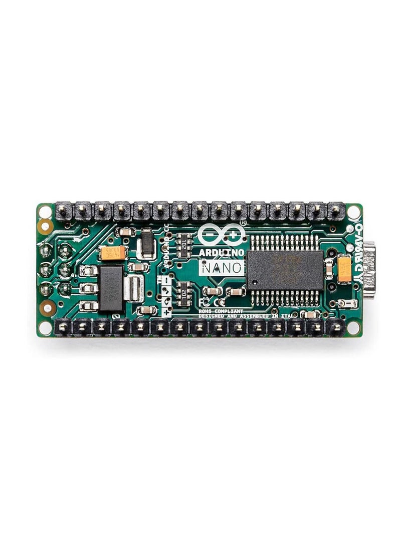Arduino Nano Original A000005, Compact Microcontroller Board Based on ATmega328P, Ideal for Small-Scale and Embedded Projects