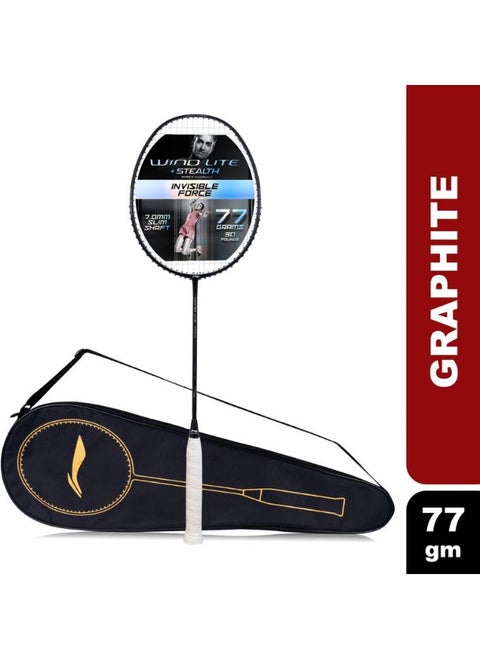 LI-NING Wind Lite Stealth Black, Grey Strung Badminton Racquet  (Pack of: 1, 77 g)