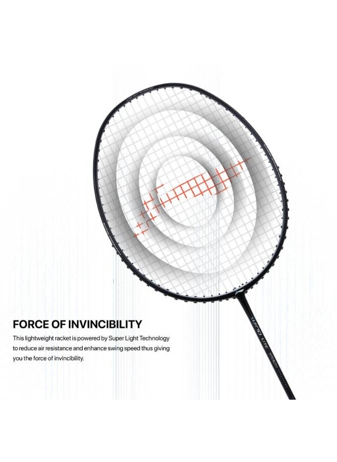 LI-NING Wind Lite Stealth Black, Grey Strung Badminton Racquet  (Pack of: 1, 77 g)