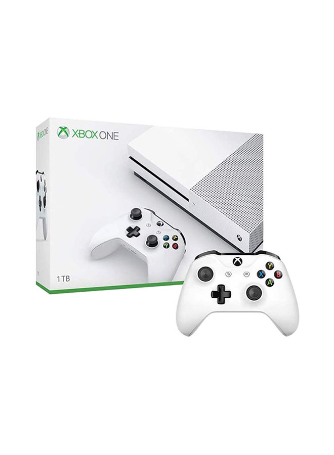 مايكروسوفت جهاز تشغيل ألعاب الفيديو الرقمية Xbox One S بسعة 1 تيرابايت مع ذراع تحكم لاسلكي - Image 1