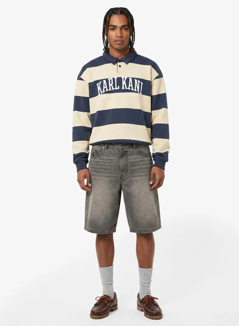 Karl Kani  Heritage Stripe Oversized Rugby Shirt for Men | Best Price UAE