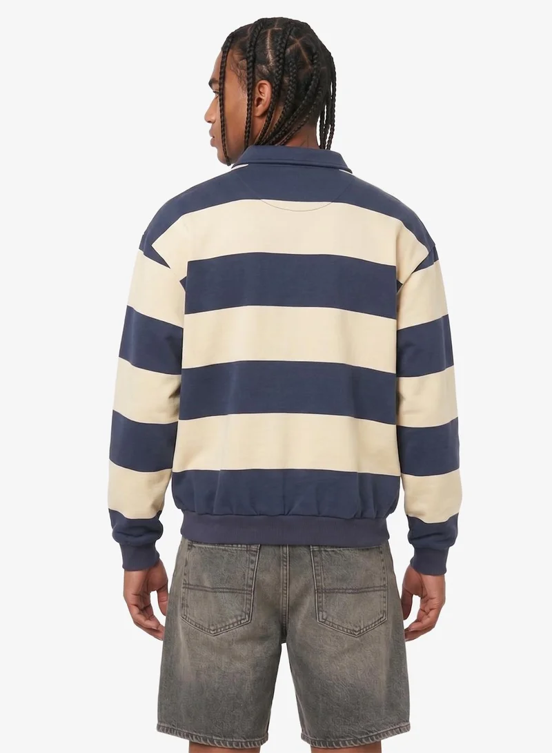 Karl Kani  Heritage Stripe Oversized Rugby Shirt for Men | Best Price UAE