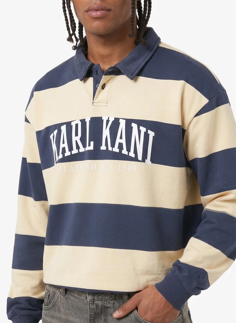 Karl Kani  Heritage Stripe Oversized Rugby Shirt for Men | Best Price UAE