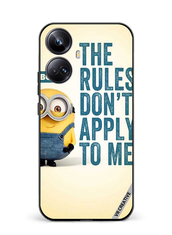 VR CREATIVE Protective Case Cover For Realme 10 Pro Plus The Rules Don't Apply For Me Design Multicolour - Image 1