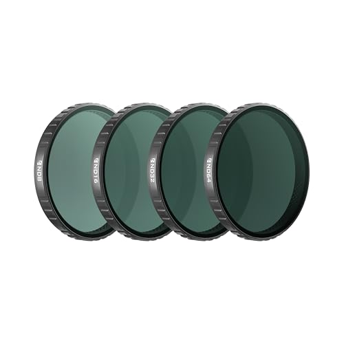 Freewell ND8 ND16 ND32 ND64 Standard Day Filter Set for DJI Osmo Action 6 Essential for Daylight Filming - Image 1