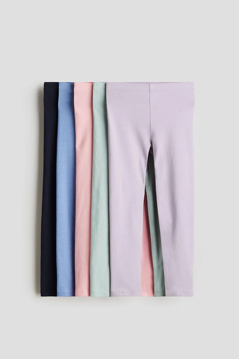 H&M 5-pack jersey leggings