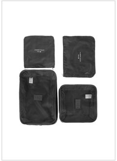 Miniso Keep your items neatly packed with this 4-pack foldable travel organizer bag set. 