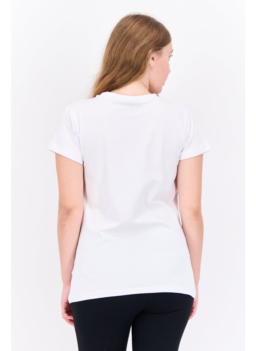 Nautica Competition - Women Sportswear Fit  Short Sleeves Training T-Shirt, White - Image 1
