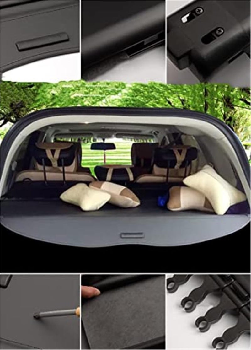 Vuzmode Car Rear Cargo Cover for Q7 Q5 Q5L Q3 - Image 5