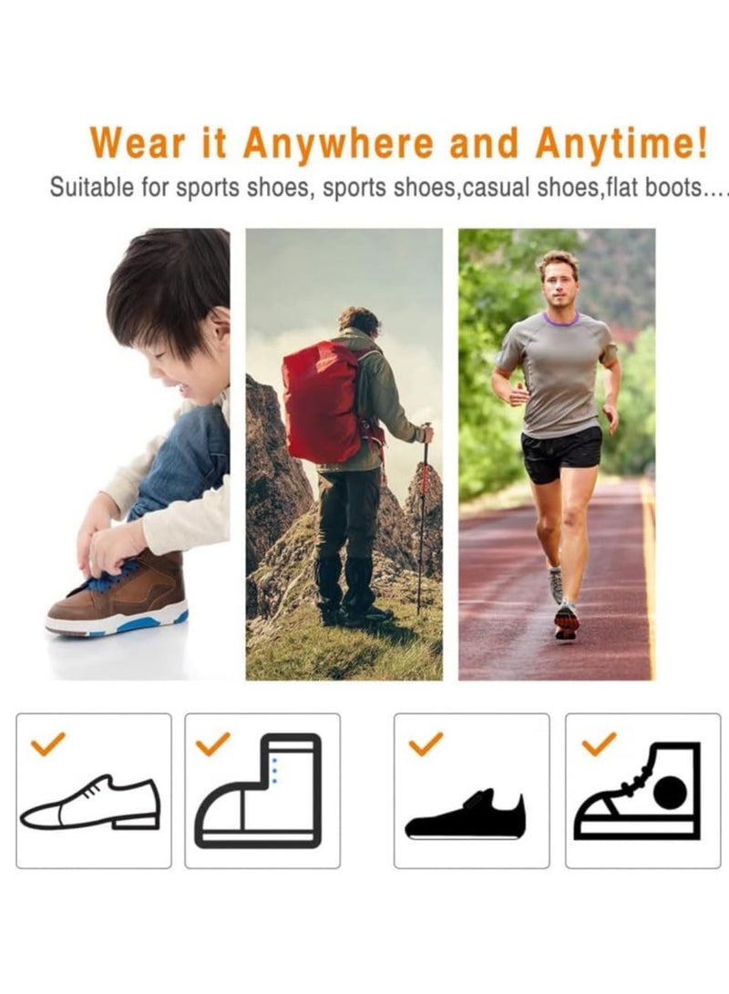 GUDOO 1 Pair Height Max Socks Height Max Insoles Invisible Height Increase Insole Invisible Shoe Lift Heel Pads Gel Shoe Inserts Shoe Insert Height Increase Socks for Women Men - Image 4