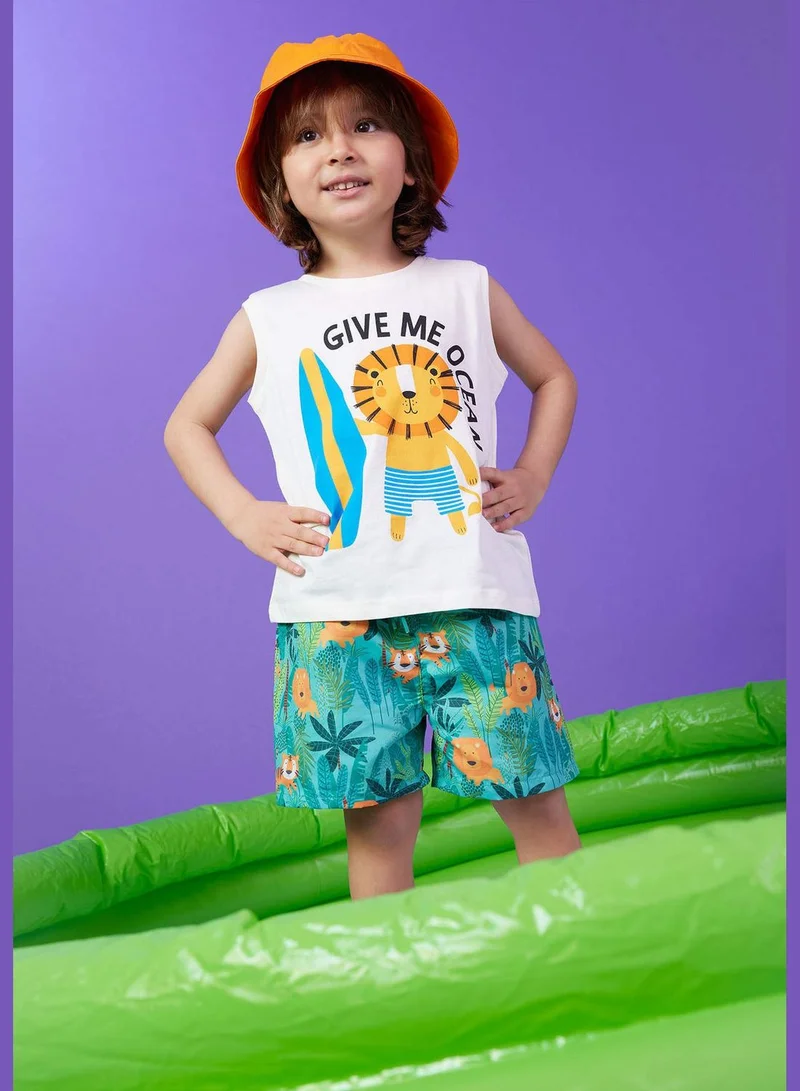 ديفاكتو BabyBoy Woven Swimming Short