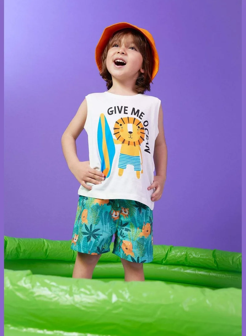 ديفاكتو BabyBoy Woven Swimming Short