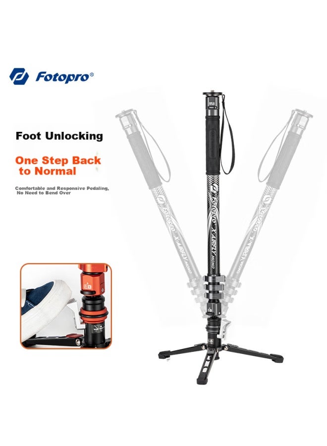 Fotopro Fotopro Flying-1 Monopod With Quick Release Design, Foot Pedal Unlock, 32mm Carbon Fiber Camera Monopod, Original Carbon Ash  - Image 3