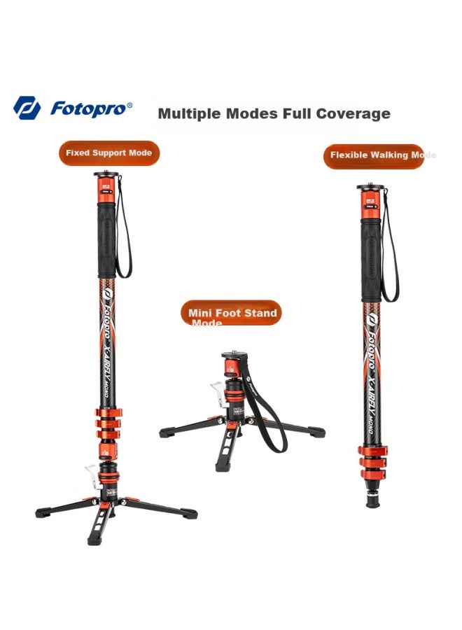 Fotopro Fotopro Flying-1 Monopod With Quick Release Design, Foot Pedal Unlock, 32mm Carbon Fiber Camera Monopod, Original Carbon Ash  - Image 4