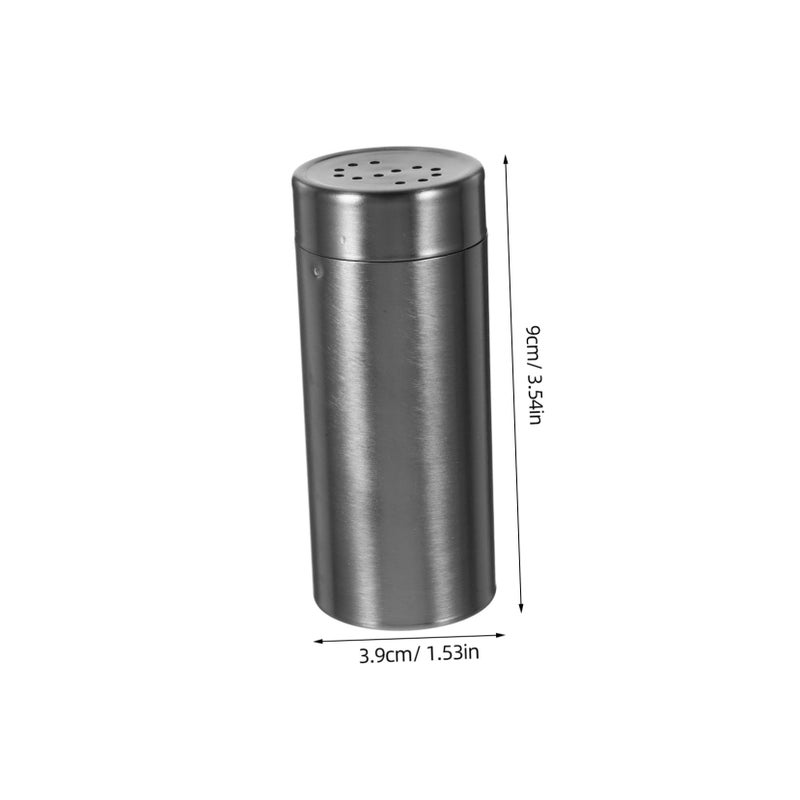 2Pcs Stainless Steel Spice Shaker Set Salt Pepper Dispenser for Home Kitchen Outdoor - Image 3