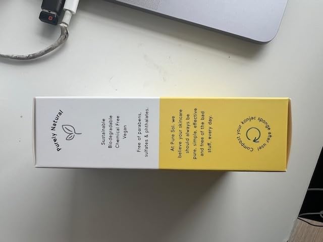 pureSOL Pure SOL. Konjac Exfoliating Bath Sponge - Turmeric Exfoliating Sponge – Konjac Sponge for Brightening - Deep Cleansing, Clean Pores, Remove Impurities - 100% Natural and Good for All Skin Types - Image 5