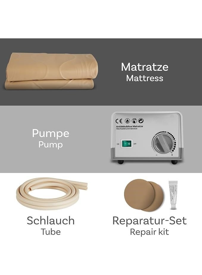 Anti-Pressure Air Mattress with Pump – Alternating Pressure Cushion for Bedridden Patients, Supports up to 130kg, Prevents Bedsores and Pressure Ulcers - Image 4