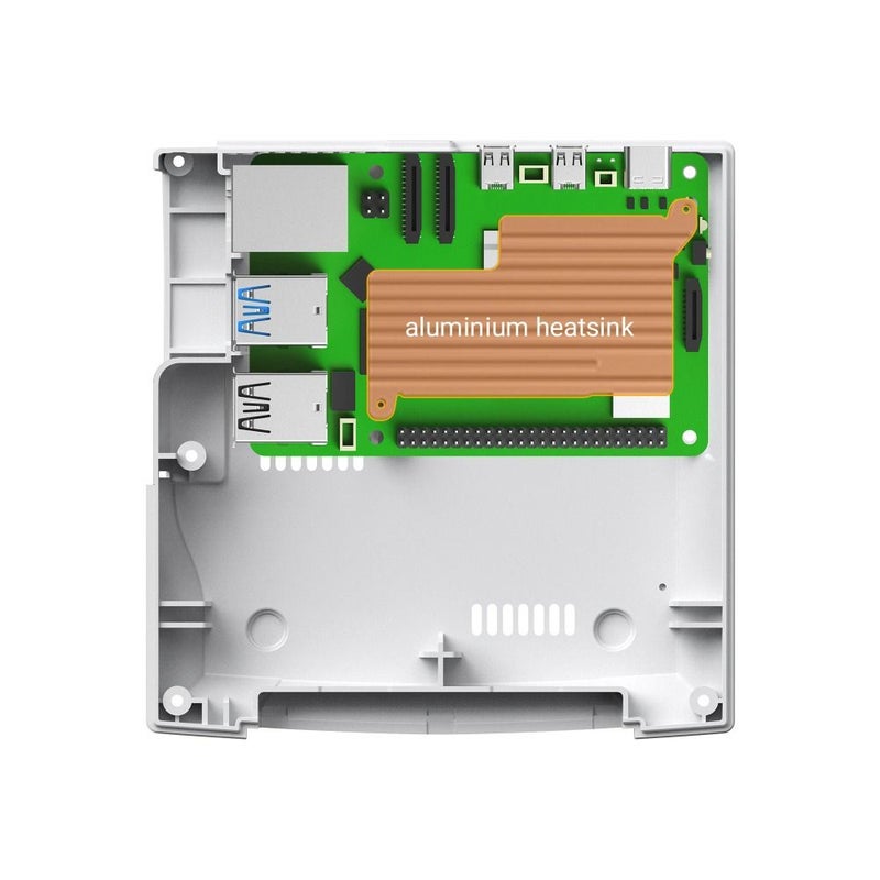 RetroFlag Dream Case for Raspberry Pi 5 with SD Card Slot, Usb, LAN and Enhanced Hdmi Ports, White - Image 3