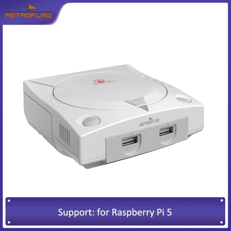 RetroFlag Dream Case for Raspberry Pi 5 with SD Card Slot, Usb, LAN and Enhanced Hdmi Ports, White - Image 1