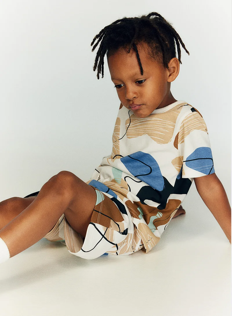 H&M Printed Sweatshorts