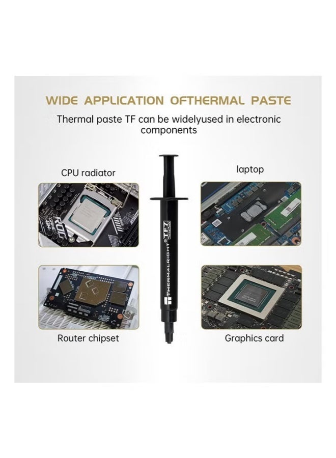 Thermalright 2-Pack TF7 Silver CPU Thermal Paste (2g*2), High Performance Thermal Compound Paste, Heat Sink Compound, Ultra-Low Thermal Impedance Thermal Grease for CPU/PS4/PS5/PC/GPU Coolers - Image 2