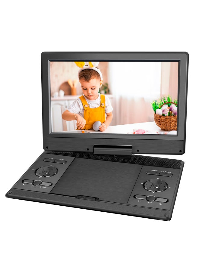 Multi-function DVD Player LCD Ultra-clear Ultra-long Battery Life DVD Player Home Evd Children's Small TV-Body Color:Black  - Image 2