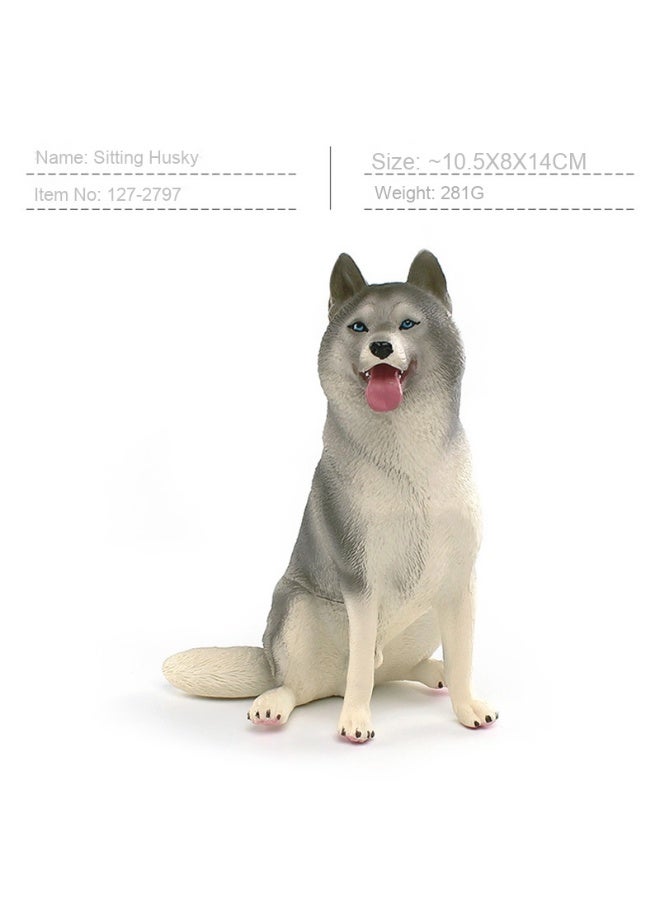NIBEMINENT Realistic Labrador, Shiba Inu, Husky, and Doberman Dog Model Toys