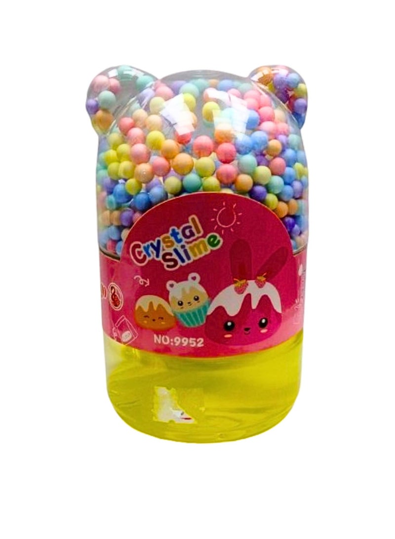 Flamingo Bottle Crystal Jelly Slime Toy Slime Few Stars and Small Ball Inside Toy for Boys Girls Kids - Image 1