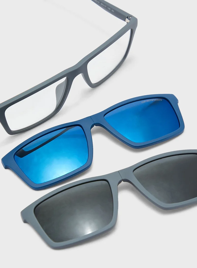 EMPORIO ARMANI 0Ea4189U Other Rectangle Sunglasses