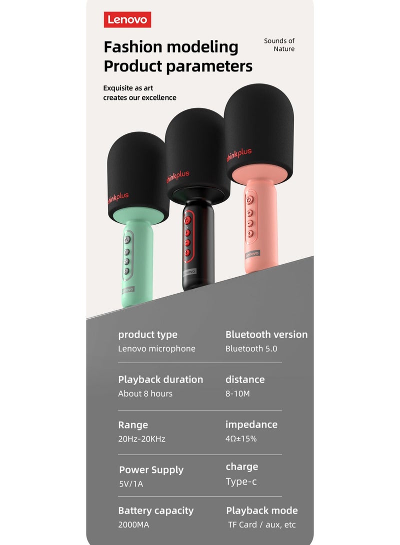 Lenovo Thinkplus M1 Wireless Handheld Microphone HiFi Professional Mobile Phone Live Sound Card Portable Karaoke Speaker KTV Microphones  - Image 2