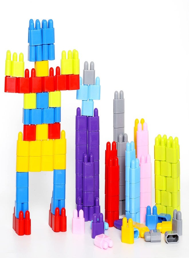 EKTA Bullet Blocks Basic Set Game, 200pcs Interlocking Blocks to Play & Learn Bullet Blocks Activity Game - Image 3