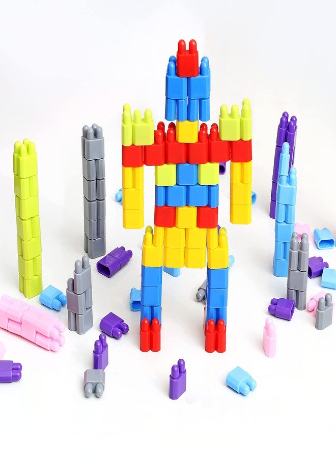 EKTA Bullet Blocks Basic Set Game, 200pcs Interlocking Blocks to Play & Learn Bullet Blocks Activity Game - Image 2