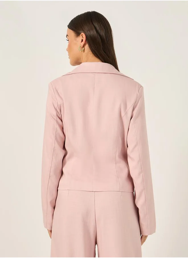 ستايلي Regular Fit Button Up Short Length Blazer