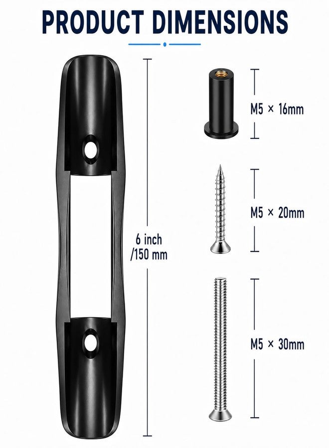 bohally SUP Paddle Holder Clips with Screws, Fishing Net Clip & Kayak Paddle Clip Deck Mounted Universal - 2 Pack - Image 2