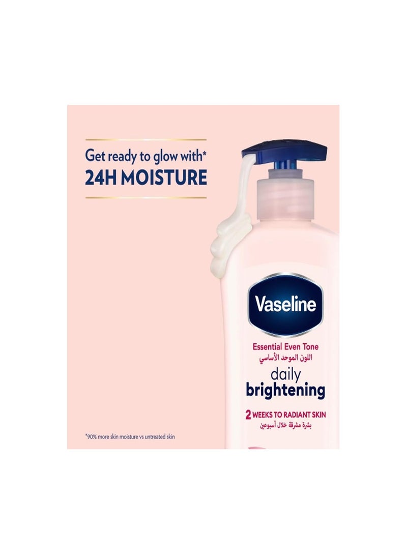 Vaseline Essential Even Tone Daily Brightening Body Lotion 400ml - Image 2
