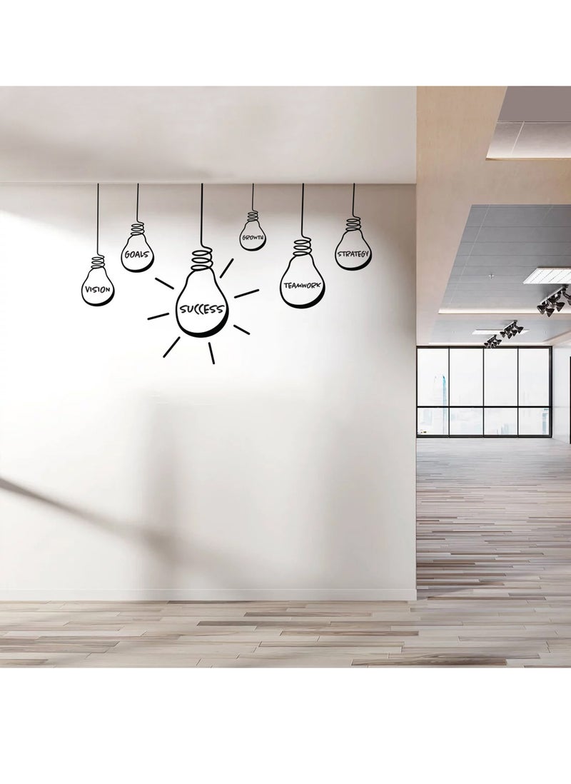 Success Quotes Wall Sticker, Wall Arts Home Décor Wall Decals, 90x55 cm by Spoil Your Wall