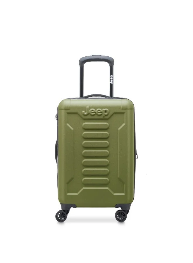 Jeep The Jeep JH004C Hardcase Expandable Spinner 4-Double wheel Luggage trolley suitcase 55/69/81cm Avocado