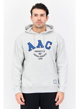 adidas Originals Men Sportswear Fit Long Sleeve Outdoor Hoodie, Light Grey  - Image 1