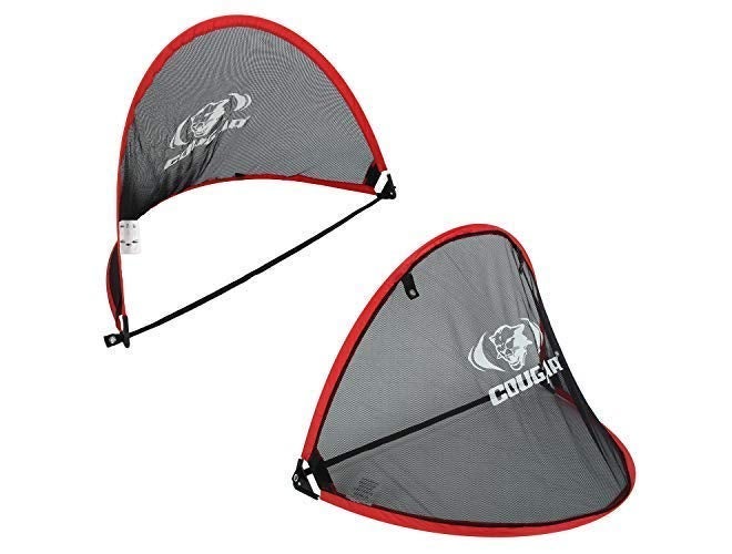Cougar Pop Up Soccer Goal Medium 3x2 ft | Portable Collapsible Football Net Set of 2 with Carry Bag | Easy Assembly Goals for Kids, Backyard Training & Beach Play - Image 2