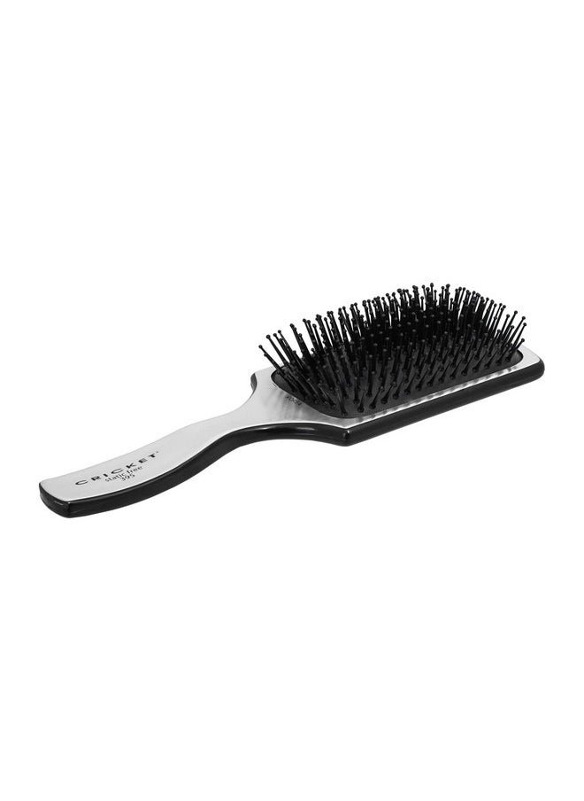 Cricket Visage 395 Paddle Hair Brush For Styling Detangling Blow Drying And Styling All Hair Types Antistatic Nylon Bristles Aluminum Finished Handle Made In Korea  - Image 5
