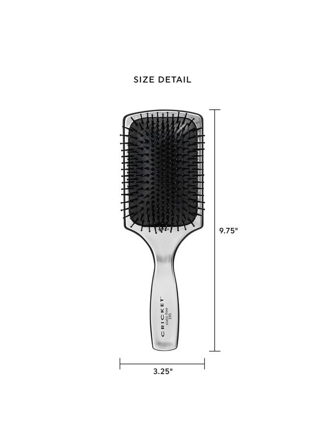 Cricket Visage 395 Paddle Hair Brush For Styling Detangling Blow Drying And Styling All Hair Types Antistatic Nylon Bristles Aluminum Finished Handle Made In Korea  - Image 3