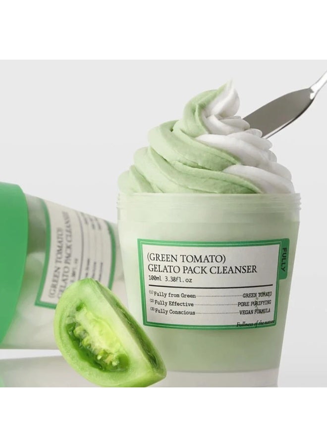 FULLY Green Tomato Gelato Pack Cleanser 100ml - Image 5