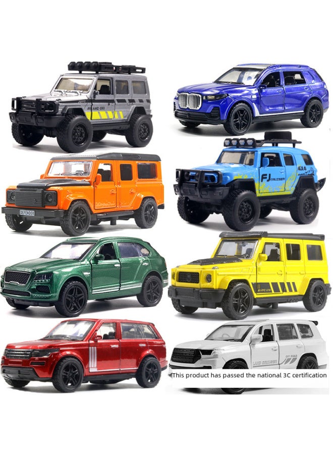 Bulk Packaged Large G Alloy Off-road Small Car Model Realistic Children's Toy Car Boys Dashboard Decoration-Color:[Bag] SY Lai Light Blue  - Image 2