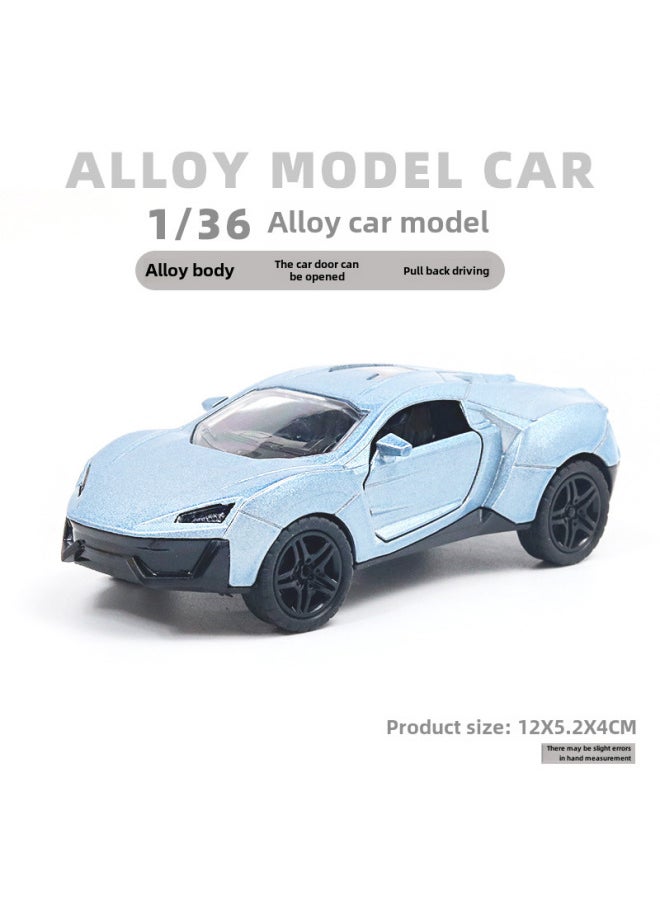 Bulk Packaged Large G Alloy Off-road Small Car Model Realistic Children's Toy Car Boys Dashboard Decoration-Color:[Bag] SY Lai Light Blue  - Image 1