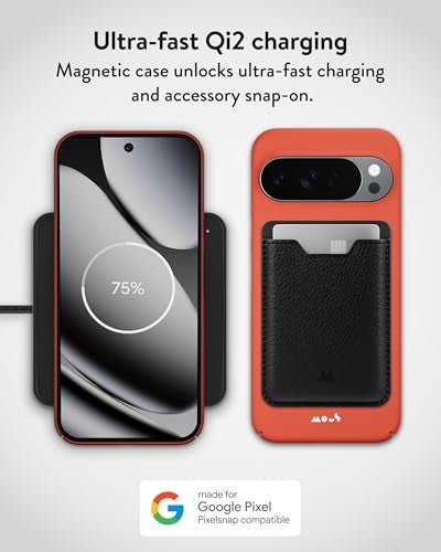 Mous for Google Pixel 10 Pro XL (2025) Case, Compatible with Qi2 MagSafe and Pixelsnap - Super Thin - Anti-Scratch Protective Phone Cover - Real Red - Image 3