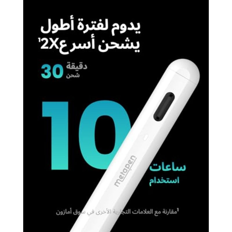 قلم A8 لجهاز iPad 2026-2018، شحن أسرع، قلم مغناطيسي دقيق بكسل لجهاز A16 iPad 11/10/9/8/7/6th، Pro 12.9/11/13"، Air 3/4/5/M2/M3/M4، Mini 5/6/7th A17 Pro - Image 3