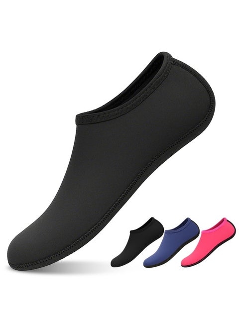 Swimming Socks for Women Men Waterproof Swim Socks Quick Dry Beach Pool Sports Shoes Black